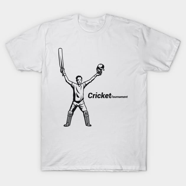 Cricket Victory T-Shirt by Whatastory